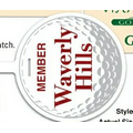 Lightweight Golf Bag Tag (4" round)